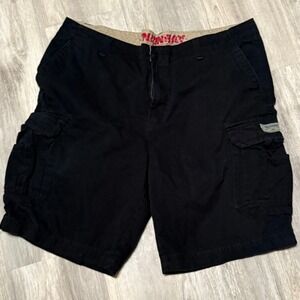 Unionbay Cargo Shorts Casual Everyday Black Cotton‎ Size 46